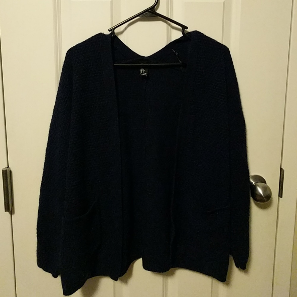 Dark blue cardigan